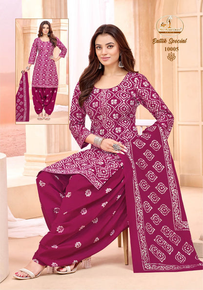 Battik Special Vol 10 Miss World Choice Cotton Dress Material Manufacturer