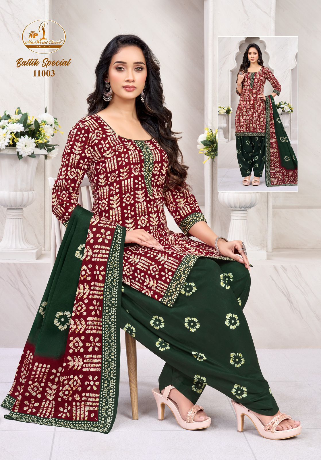 Battik Special Vol 11 Miss World Choice Cotton Dress Material Exporter