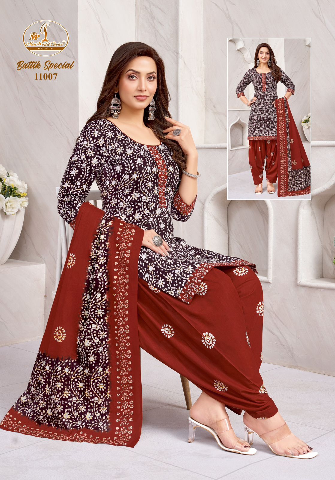 Battik Special Vol 11 Miss World Choice Cotton Dress Material Exporter