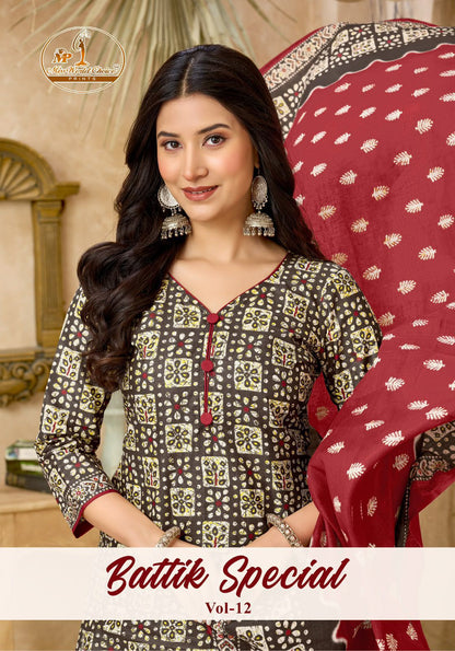 Battik Special Vol 12 Miss World Choice Cotton Dress Material Supplier Ahmedabad