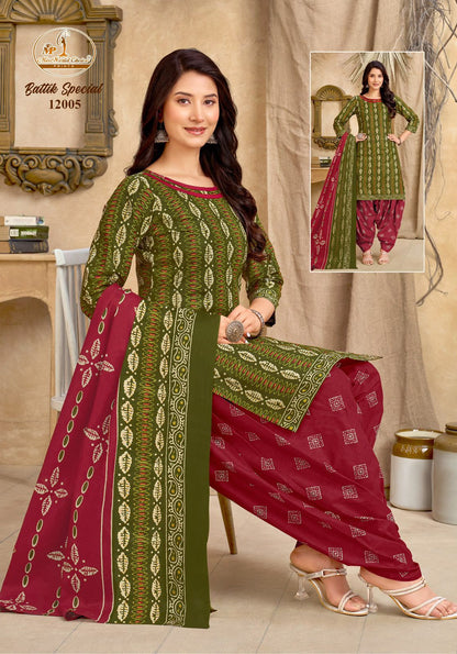 Battik Special Vol 12 Miss World Choice Cotton Dress Material Supplier Ahmedabad