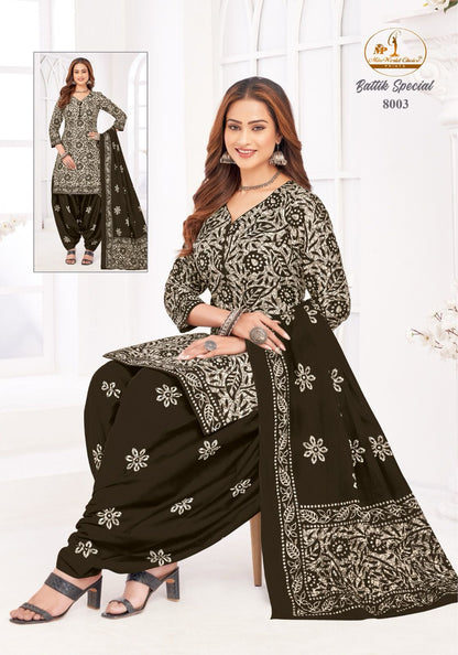 Battik Special Vol 8 Miss World Choice Cotton Dress Material Wholesaler