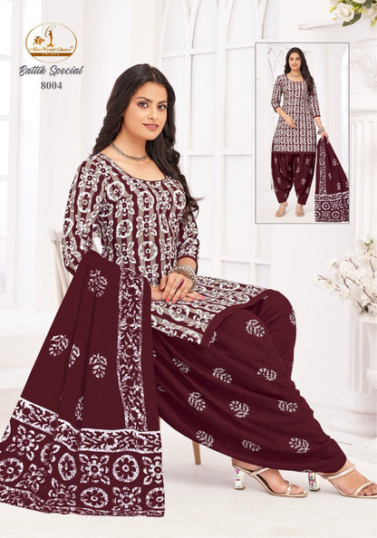 Battik Special Vol 8 Miss World Choice Cotton Dress Material Wholesaler