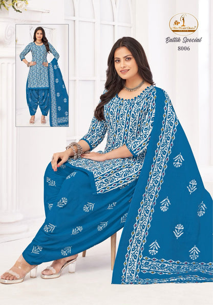 Battik Special Vol 8 Miss World Choice Cotton Dress Material Wholesaler