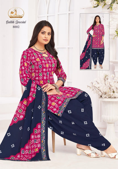 Battik Special Vol 8 Miss World Choice Cotton Dress Material Wholesaler