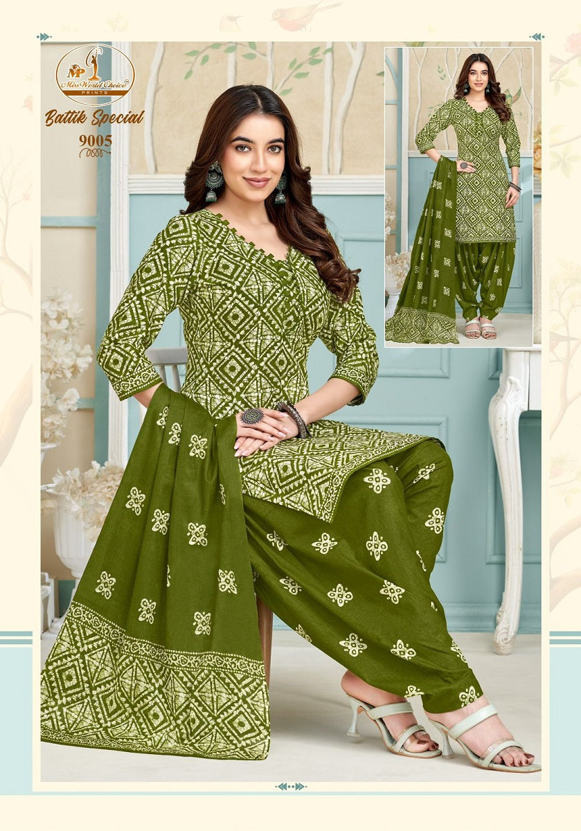 Battik Special Vol 9 Miss World Choice Cotton Dress Material Manufacturer Ahmedabad