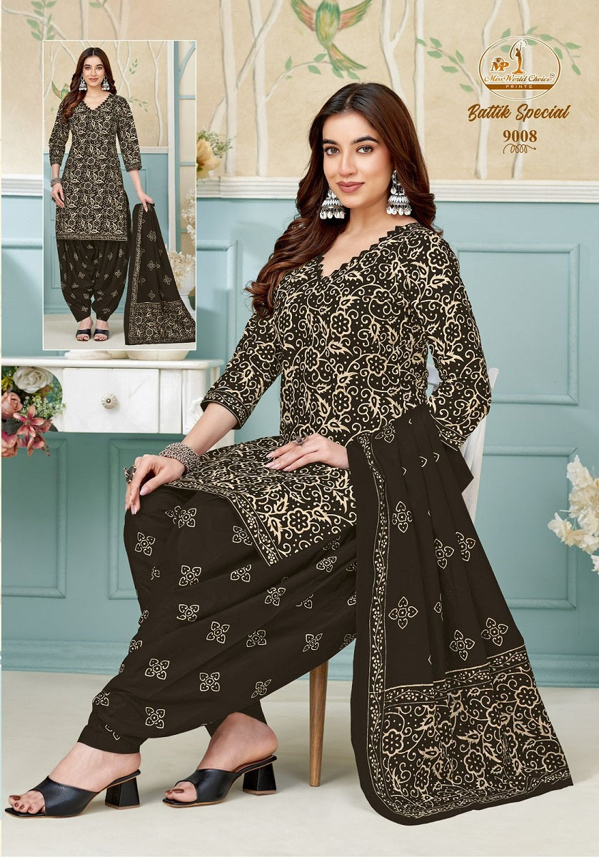 Battik Special Vol 9 Miss World Choice Cotton Dress Material Manufacturer Ahmedabad