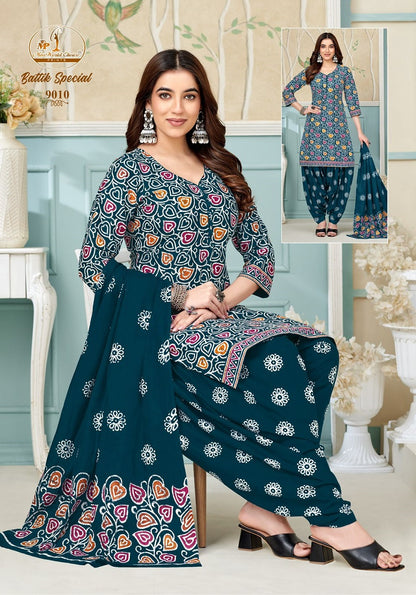 Battik Special Vol 9 Miss World Choice Readymade Cotton Patiyala Suits Manufacturer Gujarat