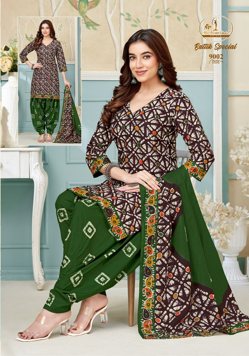 Battik Special Vol 9 Miss World Choice Readymade Cotton Patiyala Suits Manufacturer Gujarat