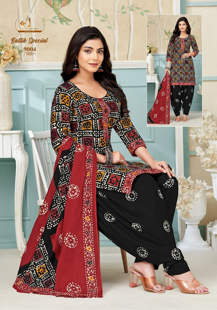 Battik Special Vol 9 Miss World Choice Readymade Cotton Patiyala Suits Manufacturer Gujarat