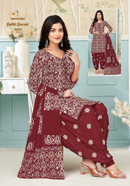 Battik Special Vol 9 Miss World Choice Readymade Cotton Patiyala Suits Manufacturer Gujarat