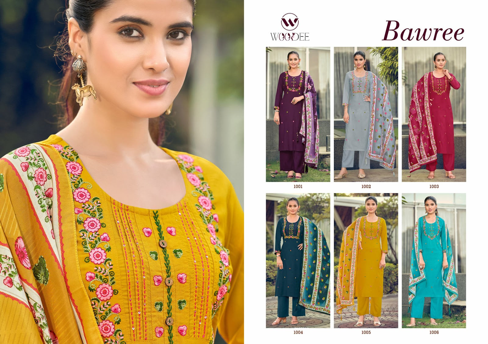 Bawree Woodee Rayon Readymade Pant Style Suits Wholesaler Gujarat