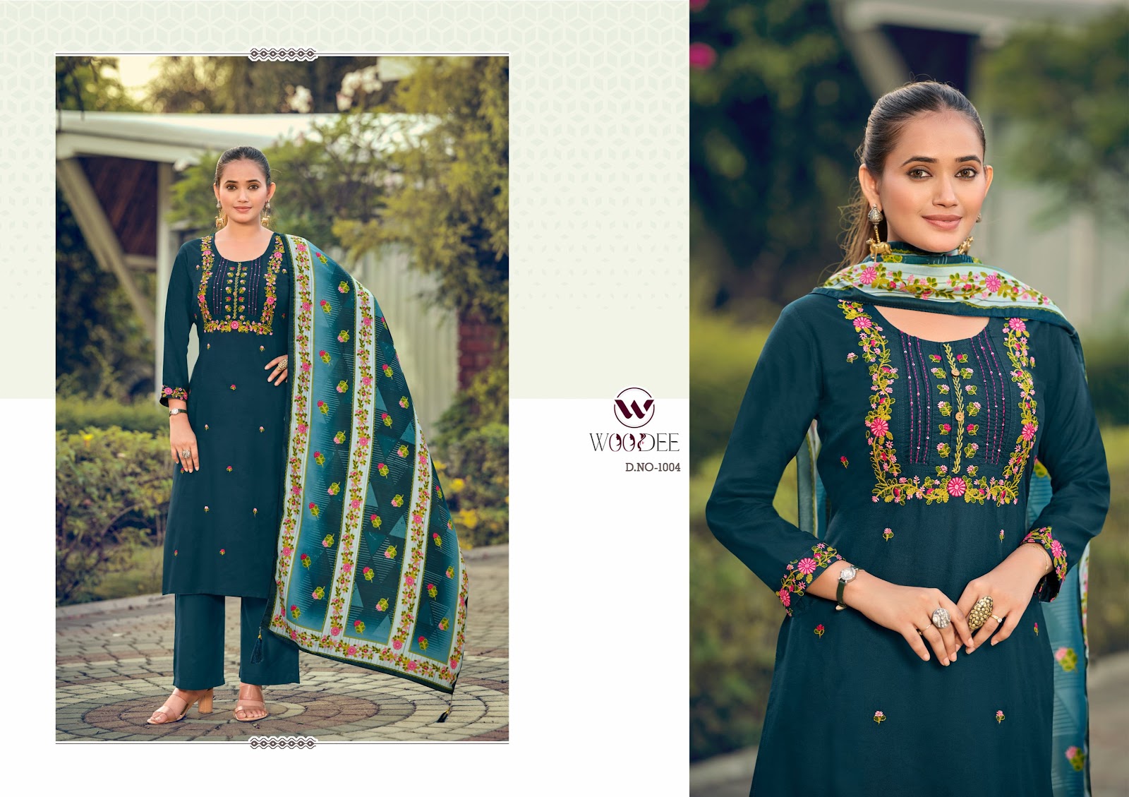 Bawree Woodee Rayon Readymade Pant Style Suits Wholesaler Gujarat