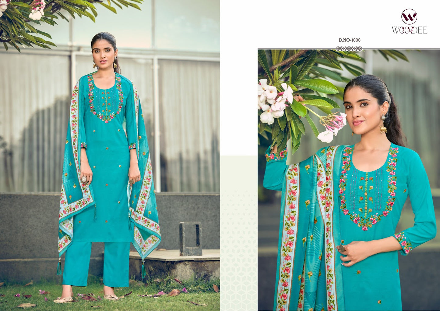 Bawree Woodee Rayon Readymade Pant Style Suits Wholesaler Gujarat