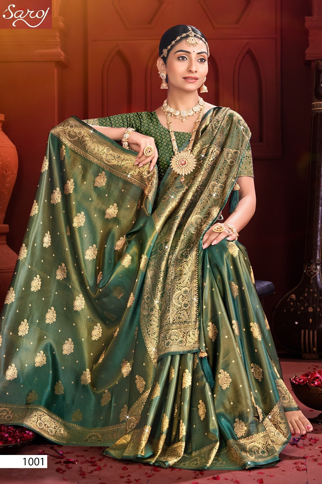 Bawri Satin Saroski Vol 3 Saroj Sarees Exporter Gujarat