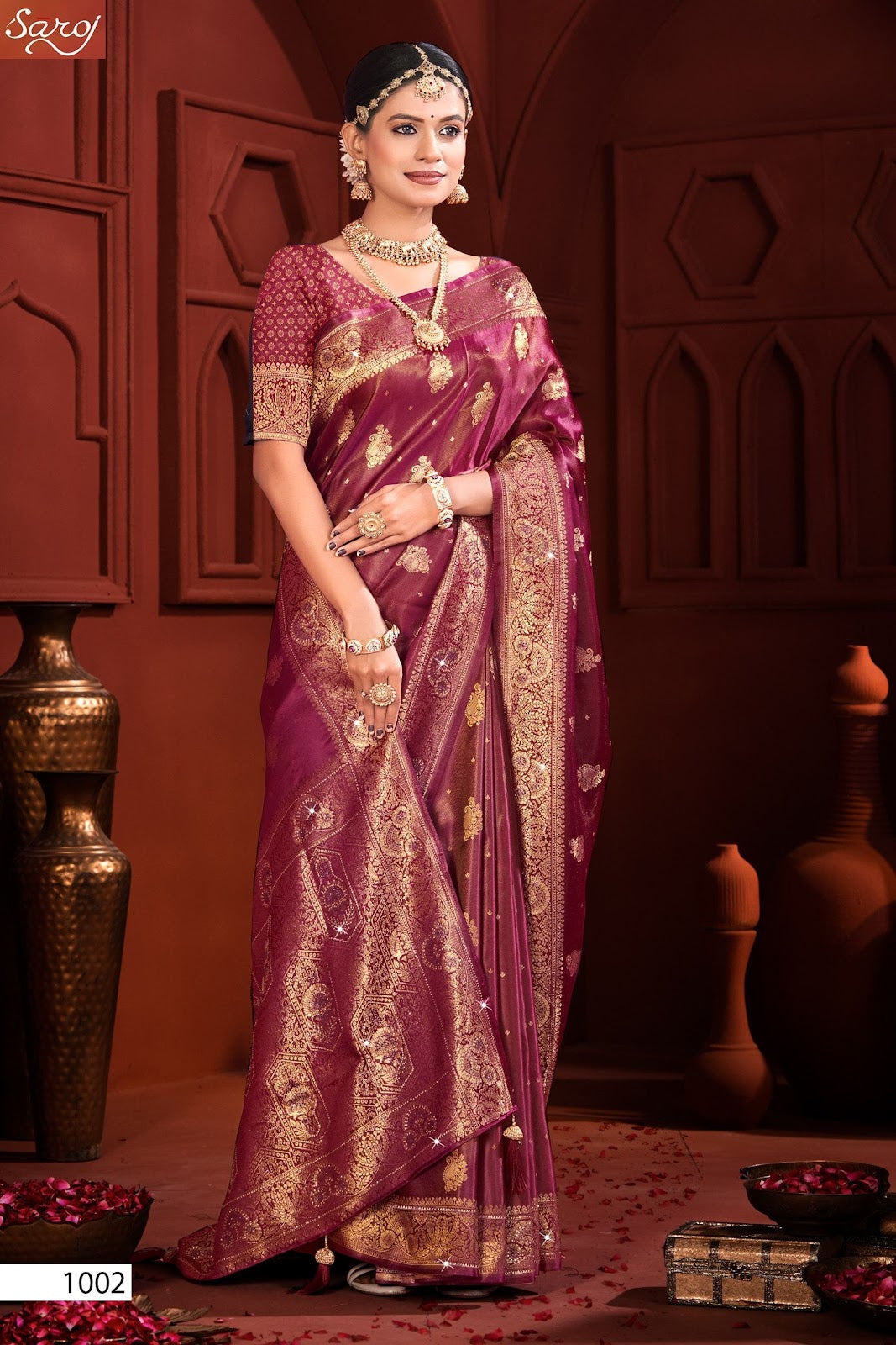 Bawri Satin Saroski Vol 3 Saroj Sarees Exporter Gujarat