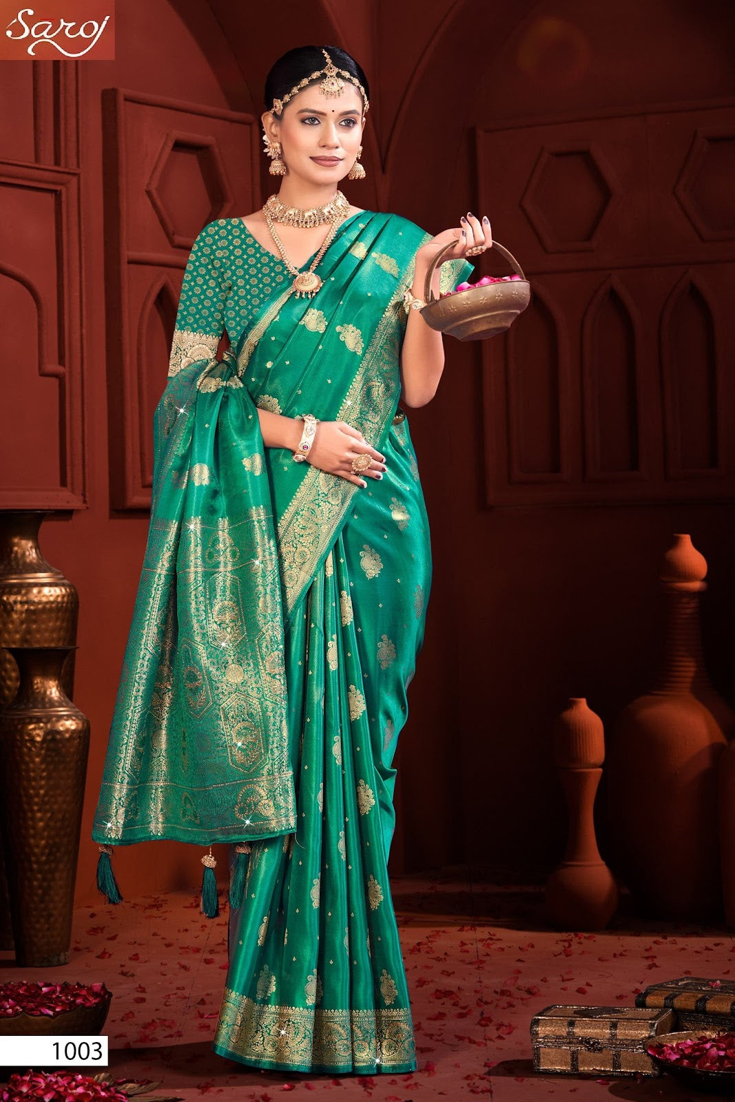 Bawri Satin Saroski Vol 3 Saroj Sarees Exporter Gujarat