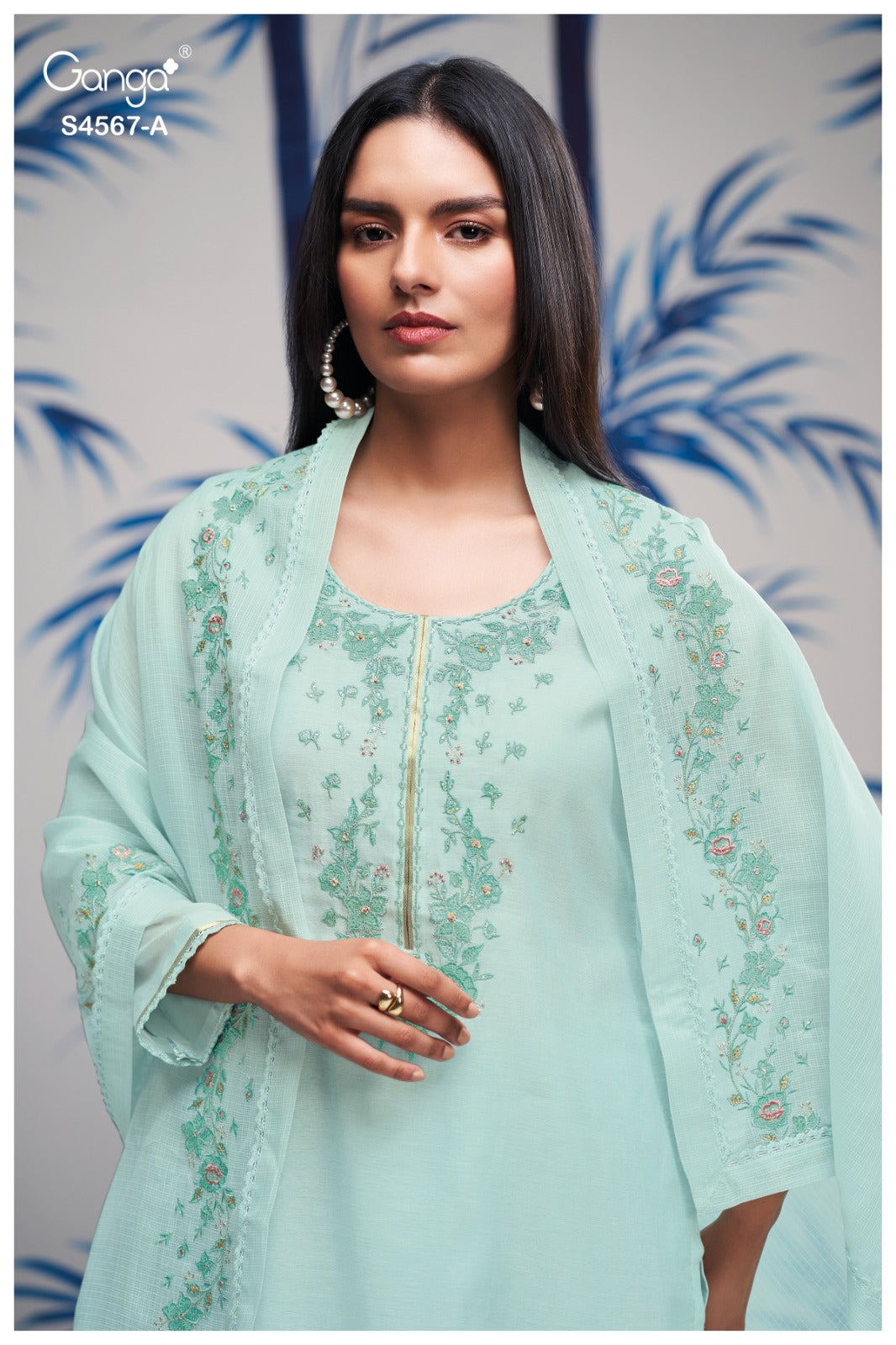 Bazira 4567 Ganga Mul Chanderi Pant Style Suits Manufacturer Ahmedabad