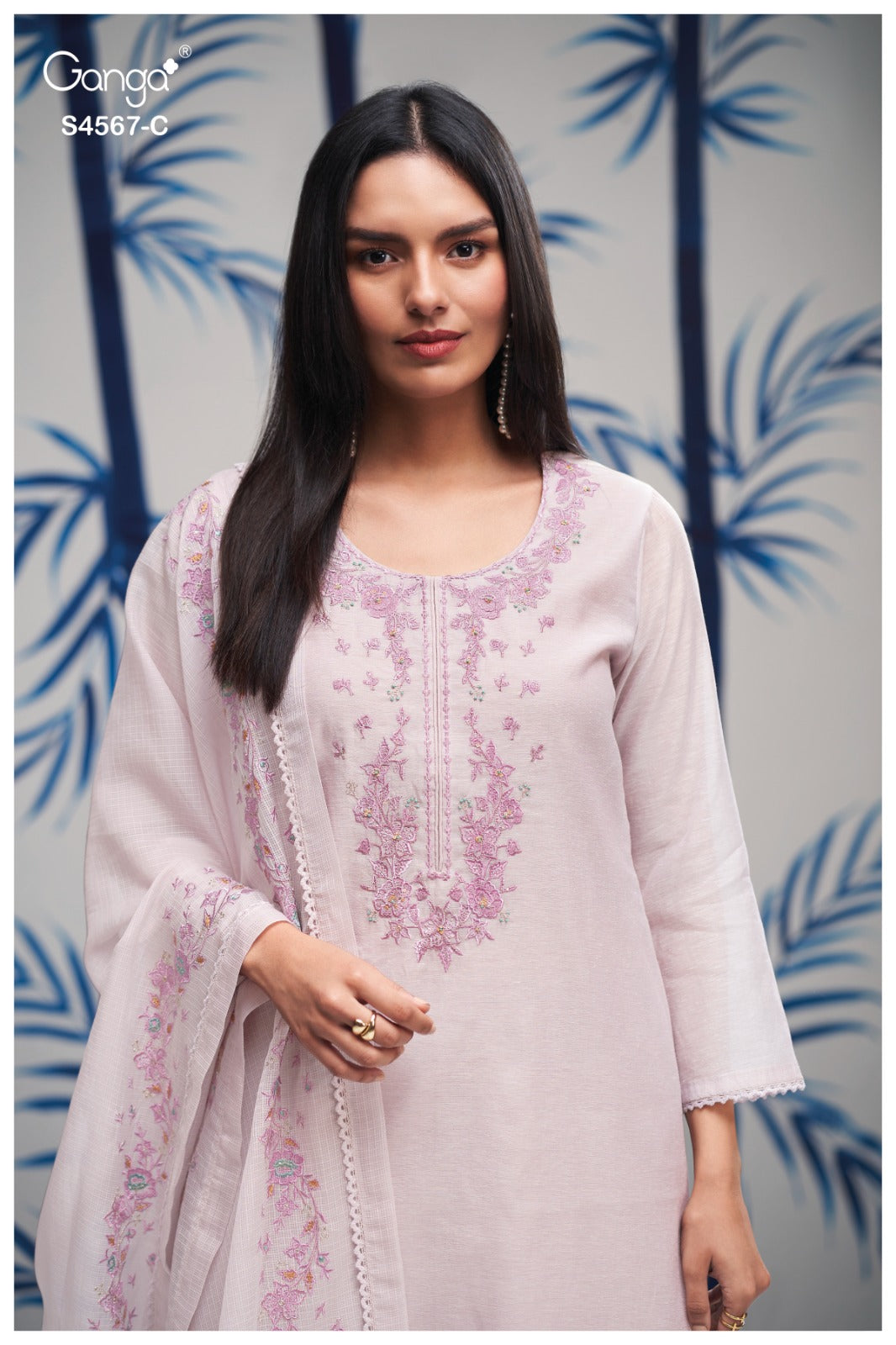 Bazira 4567 Ganga Mul Chanderi Pant Style Suits Manufacturer Ahmedabad