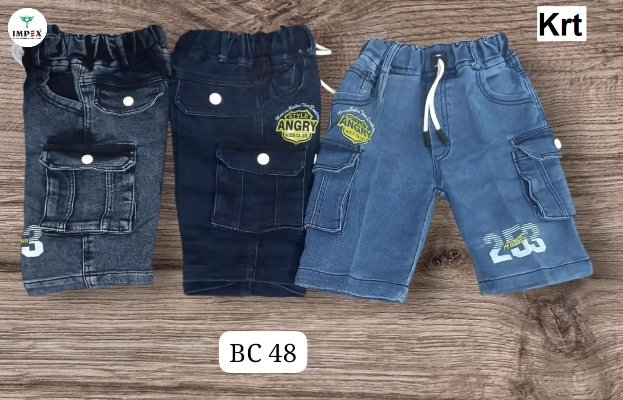 Bc 48 Krt Denim Boys Shorts Wholesaler Gujarat