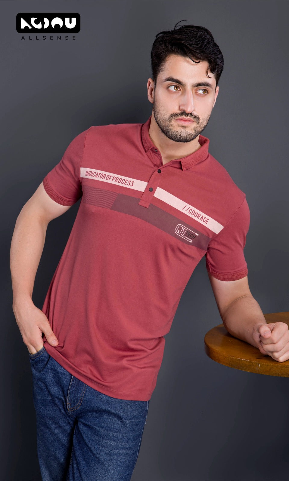 Be 434 Allsense Tencil Lycra Mens Tshirts Supplier India