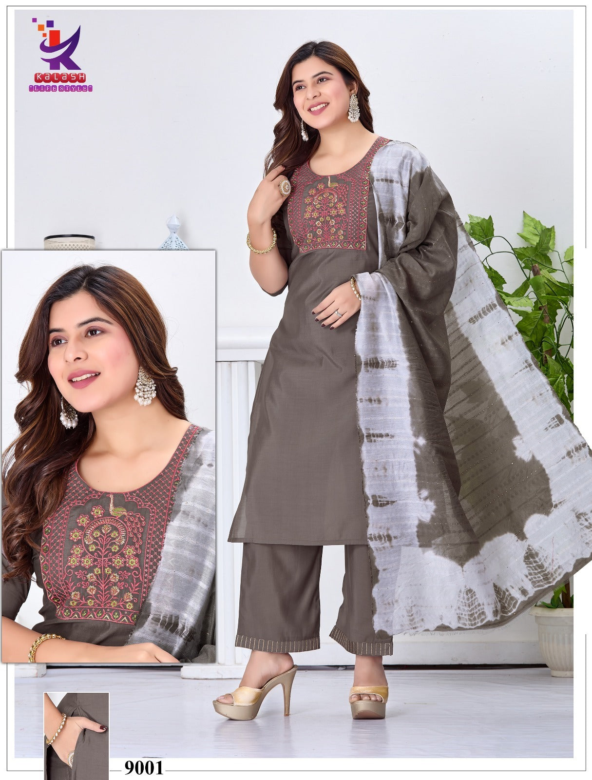Be A Classy 4 Mlm Kalash Lifestyle Roman Silk Readymade Pant Style Suits Exporter India