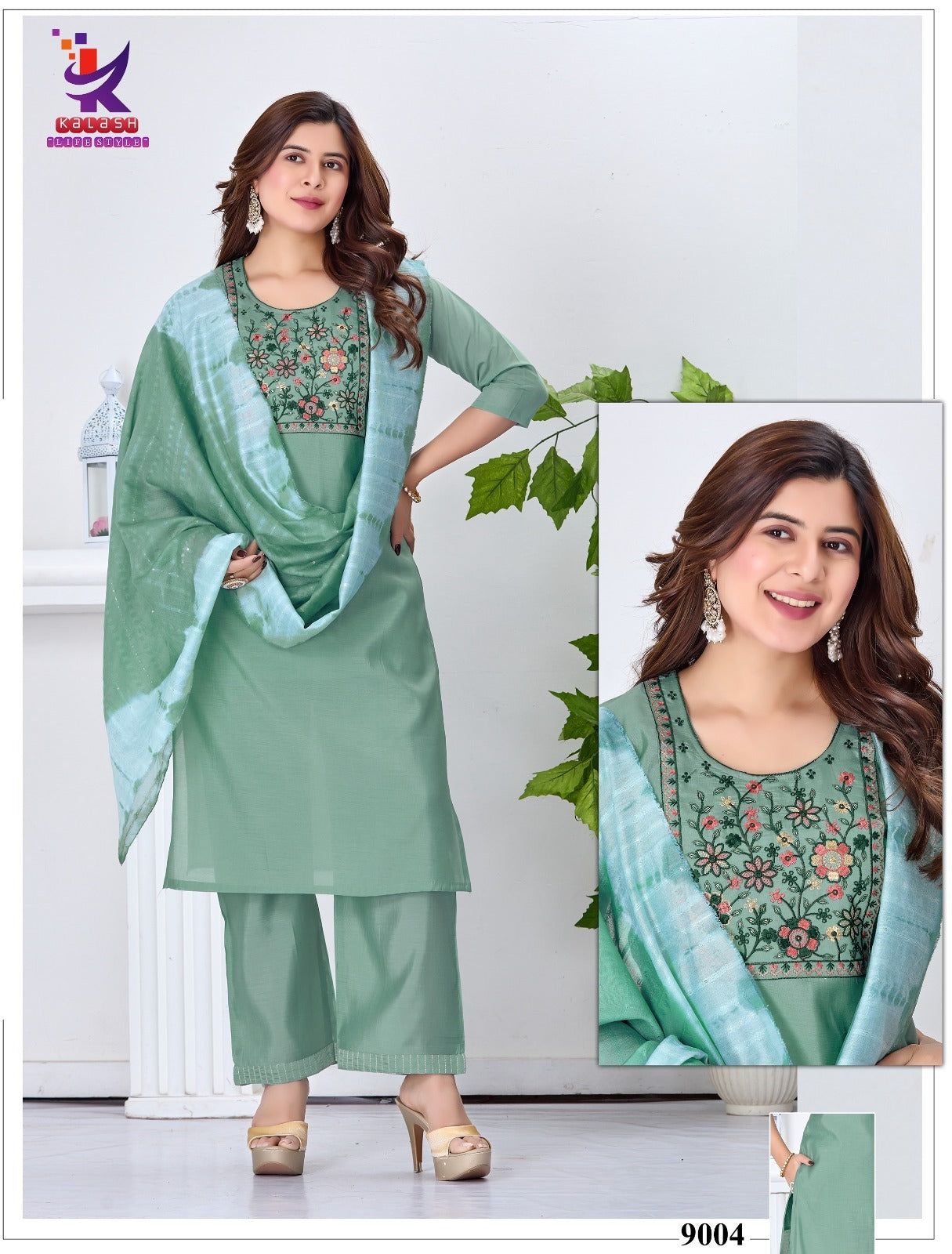 Be A Classy 4 Mlm Kalash Lifestyle Roman Silk Readymade Pant Style Suits Exporter India