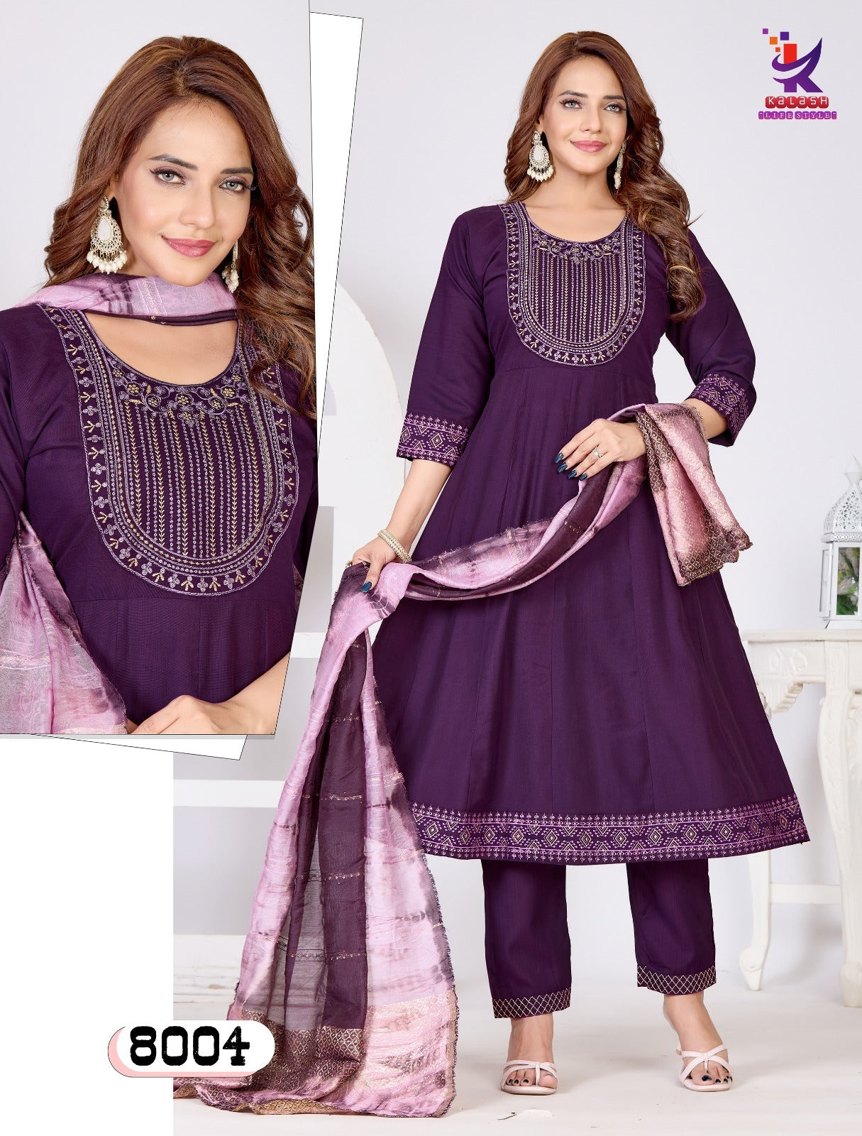 Be Best 2 Mlm Kalash Lifestyle Vertican Readymade Anarkali Suits Wholesale Price