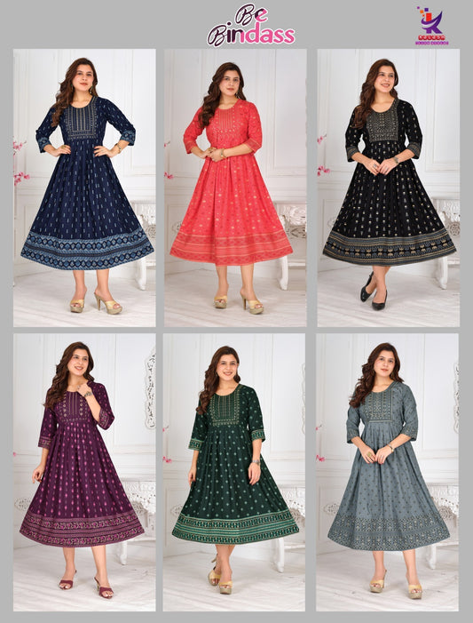 Be Bindass Mlm Kalash Lifestyle Anarkali Kurtis Manufacturer