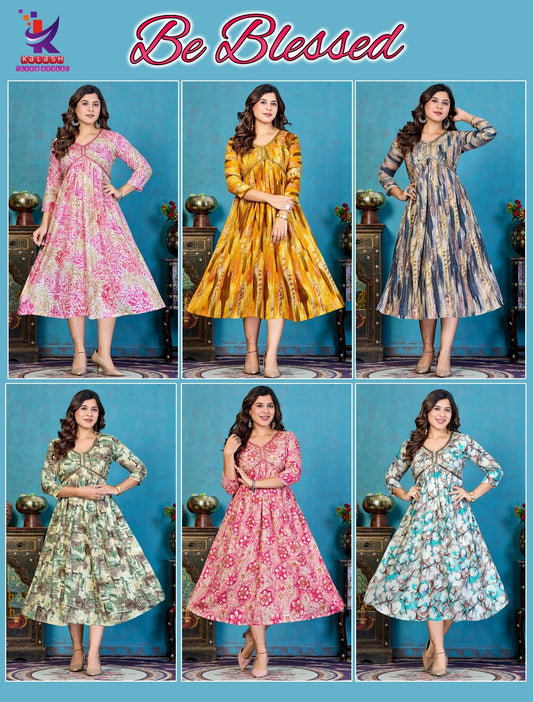 Be Blessed Mlm Kalash Lifestyle Rayon 14Kg Kurtis Exporter
