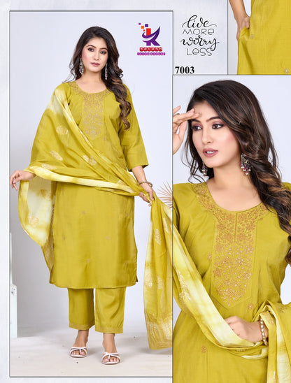 Be Different 4 Mlm Kalash Lifestyle Shimmer Readymade Pant Style Suits Exporter
