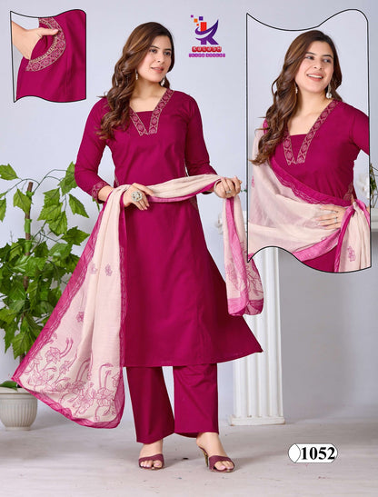 Be Nice Mlm Kalash Lifestyle Dhabu Cotton Readymade Pant Style Suits Manufacturer