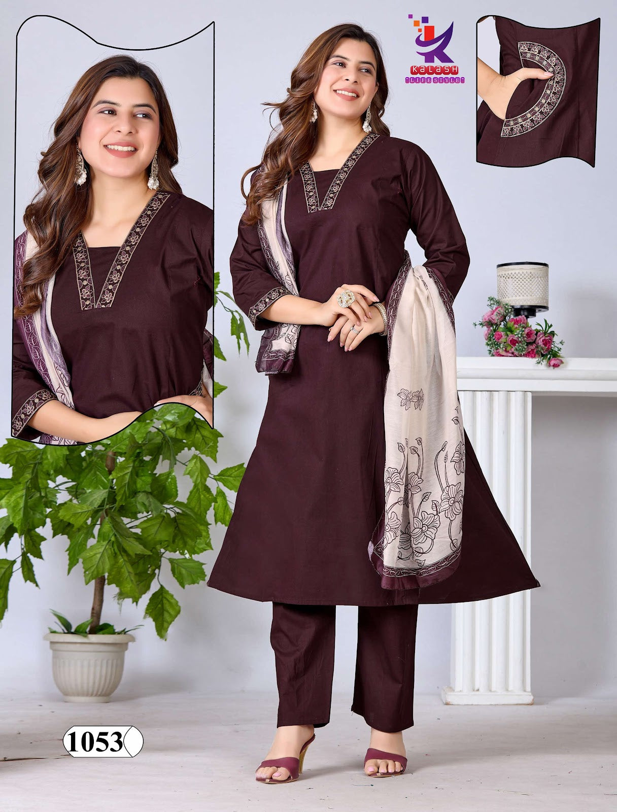 Be Nice Mlm Kalash Lifestyle Dhabu Cotton Readymade Pant Style Suits Manufacturer