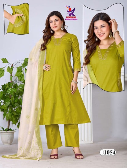 Be Nice Mlm Kalash Lifestyle Dhabu Cotton Readymade Pant Style Suits Manufacturer
