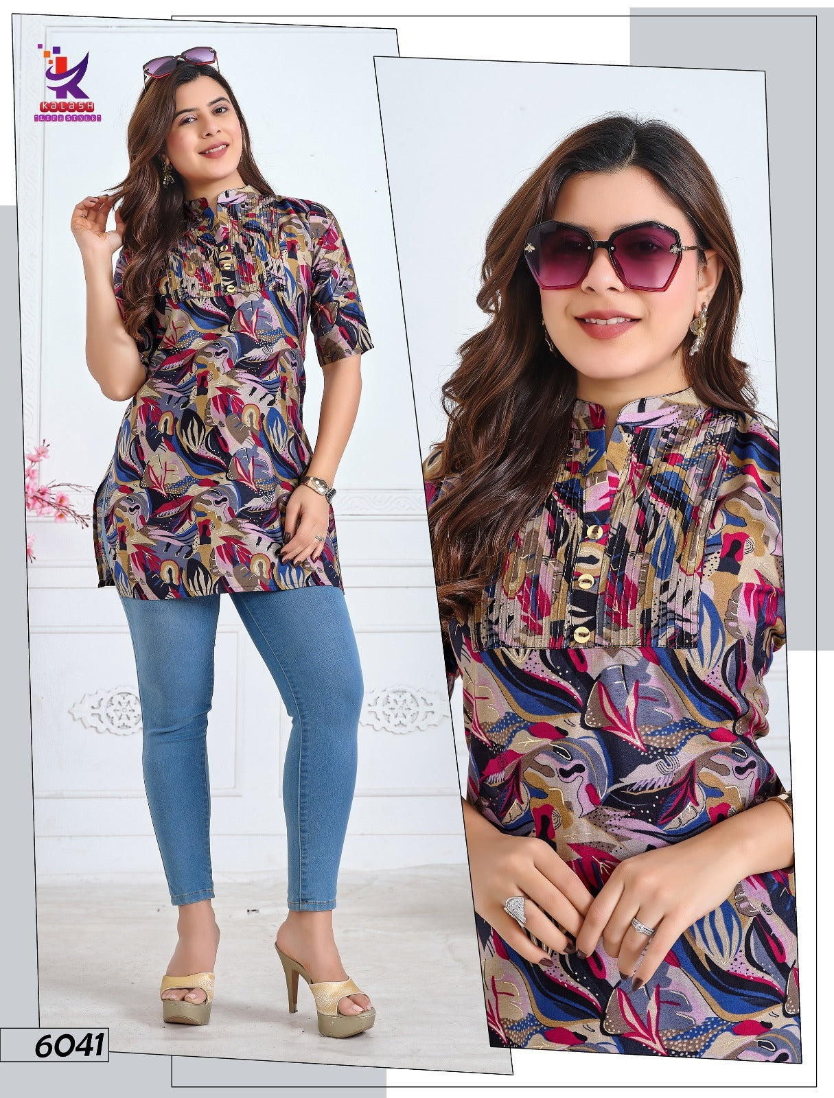 Be True Mlm Kalash Lifestyle Foil Short Kurtis Supplier