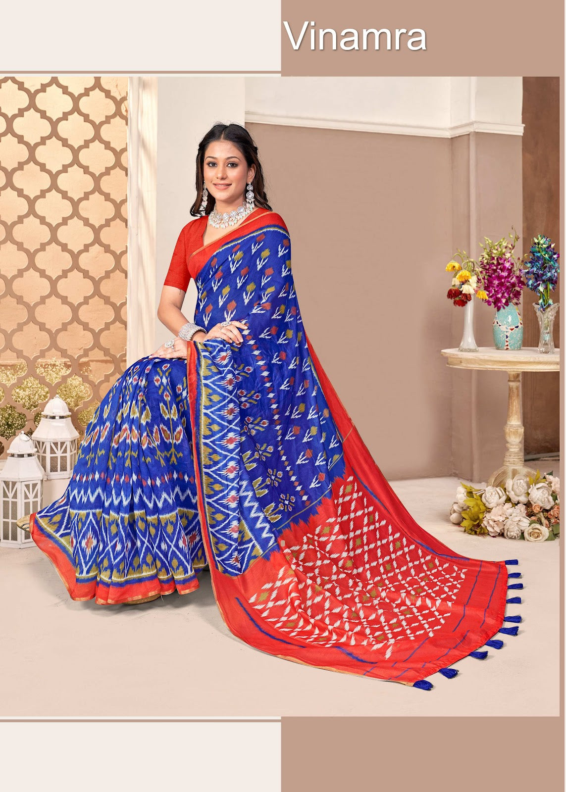 Beach Patola Vinamra Cotton Silk Sarees Exporter Gujarat