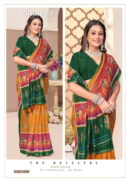 Beach Patola Vinamra Cotton Silk Sarees Exporter Gujarat