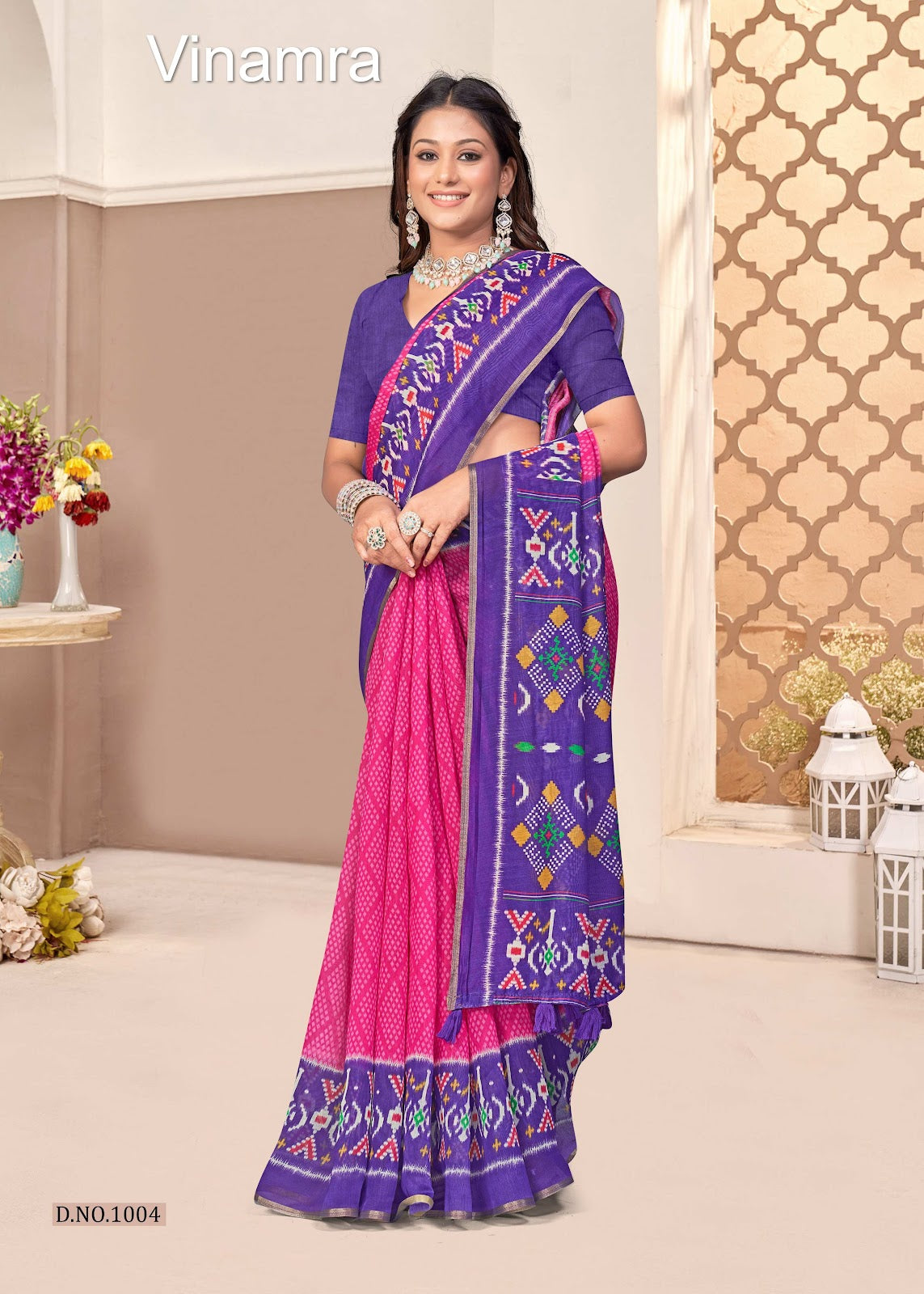 Beach Patola Vinamra Cotton Silk Sarees Exporter Gujarat