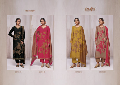 Beatrice Omtex Russian Silk Pant Style Suits Wholesale Price