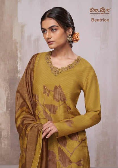 Beatrice Omtex Russian Silk Pant Style Suits Wholesale Price
