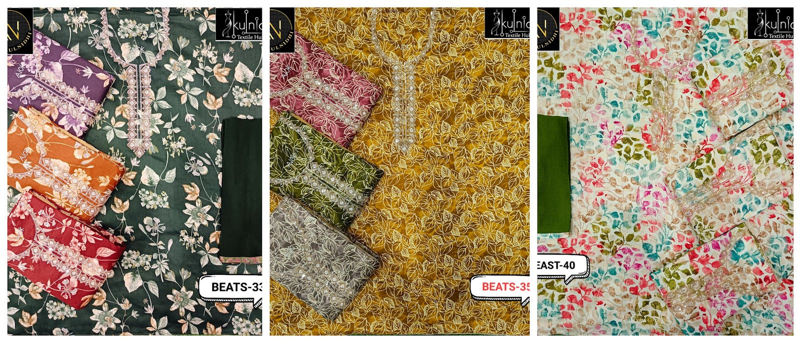 Beats Kulnidhi Pure Zam Salwar Suits Supplier Ahmedabad