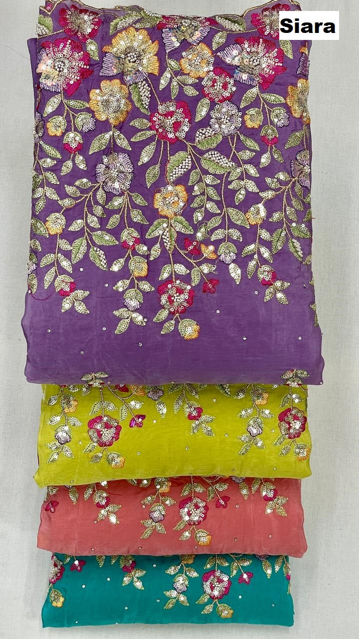 Beats Work 10 Siara Organza Salwar Suits Exporter Gujarat