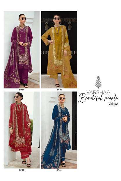 Beautiful People Vol 2 Varshaa Viscose Muslin Pant Style Suits Manufacturer Gujarat