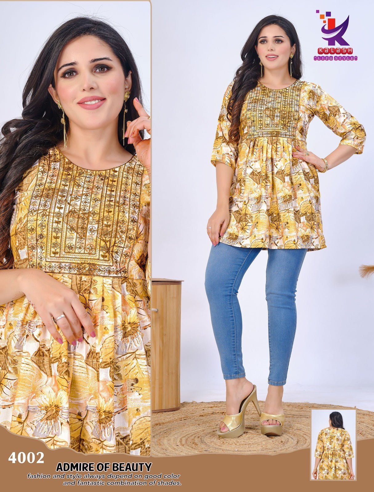 Beauty Is You Mlm Kalash Lifestyle Rayon 14Kg Short Kurtis Supplier India