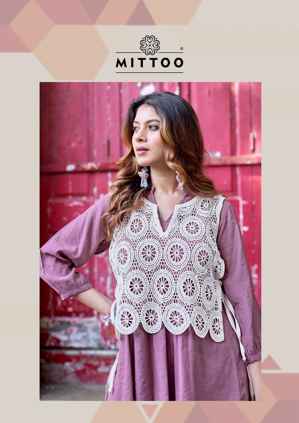 Beauty Line Mittoo Viscose Weaving Co Ord Set Wholesale Price