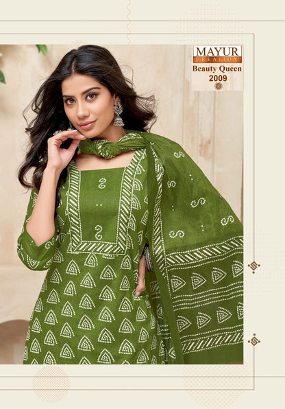 Beauty Queen Vol 2 Mayur Creation Pure Cotton Readymade Cotton Pant Suits Wholesale Price