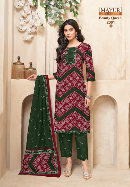 Beauty Queen Vol 2 Mayur Creation Pure Cotton Readymade Cotton Pant Suits Wholesale Price