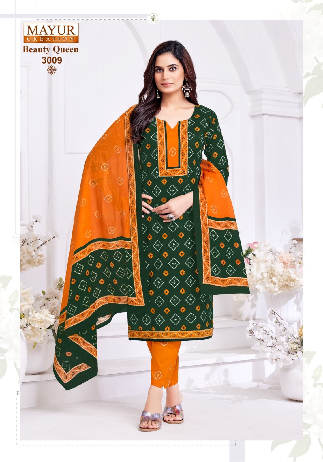 Beauty Queen Vol 3 Mayur Creation Readymade Cotton Pant Suits Exporter India