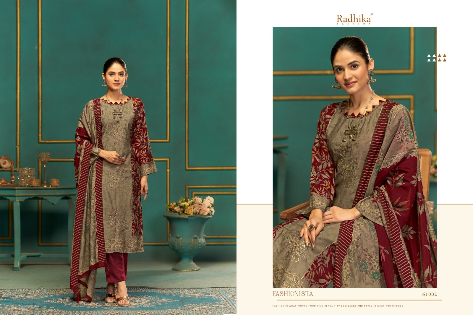 Beauty Silk Vol 2 Radhika Fashion Azara Muslin Karachi Salwar Suits Wholesaler