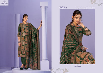 Beauty Silk Vol 3 Radhika Fashion Azara Muslin Karachi Salwar Suits Manufacturer Ahmedabad
